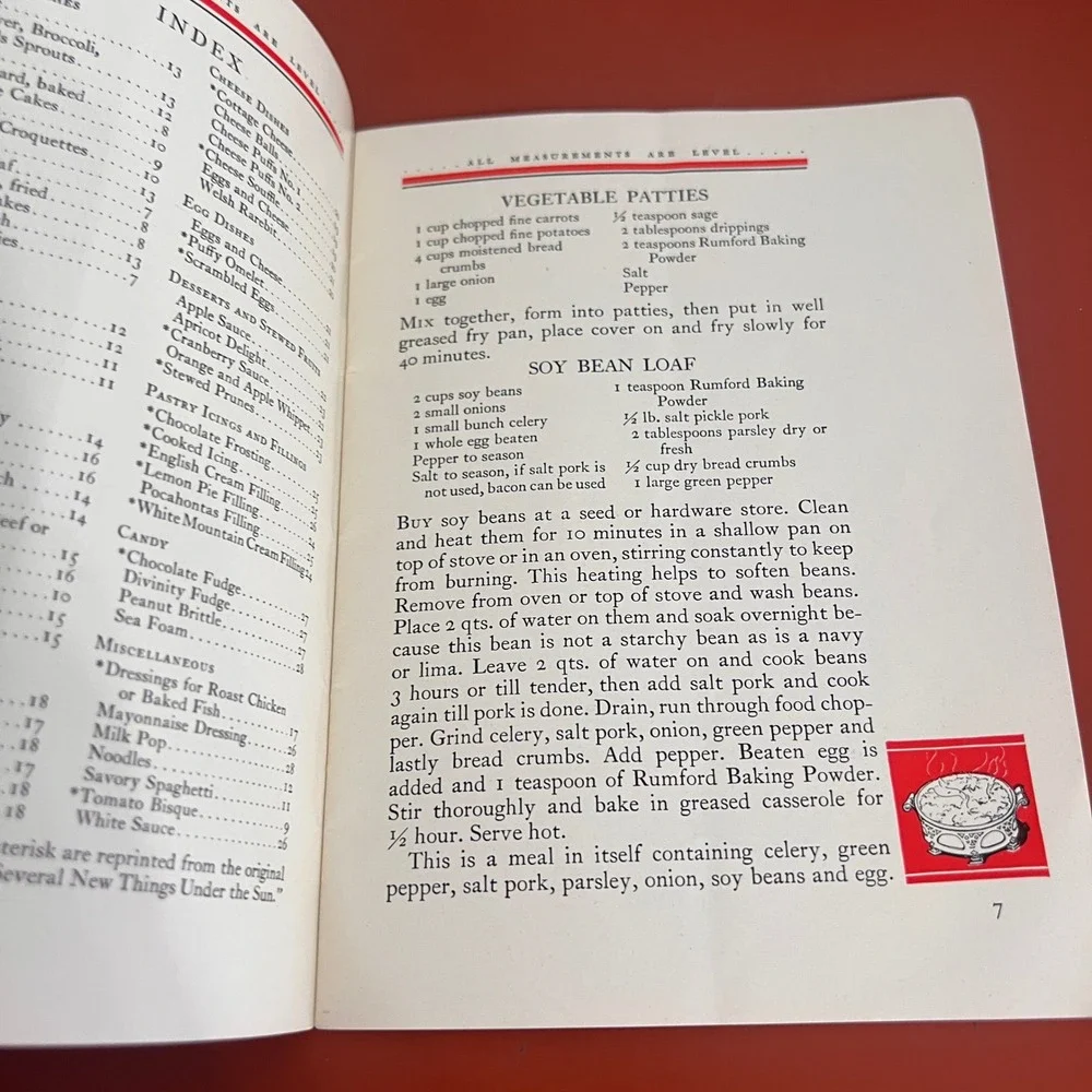 Vintage 1931 Rumford Baking Powder Recipe Booklet 64 New Uses Daily Cooking 32pg